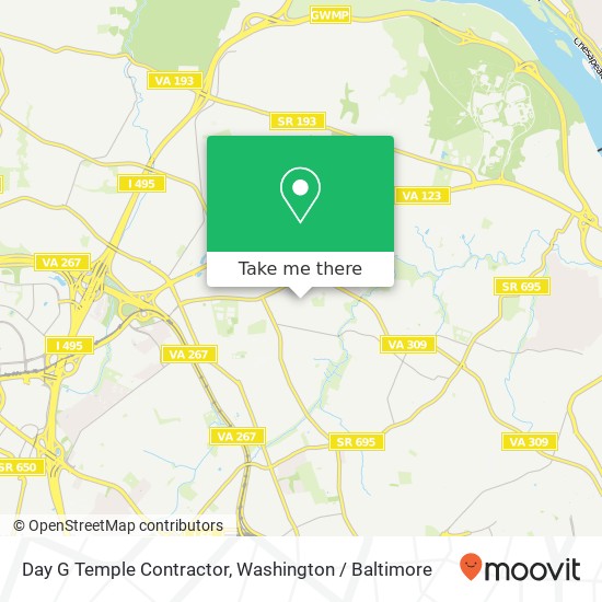 Day G Temple Contractor map