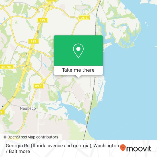 Mapa de Georgia Rd (florida avenue and georgia), Woodbridge, VA 22191