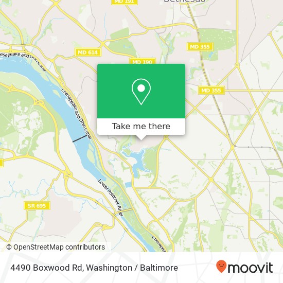 4490 Boxwood Rd, Bethesda, MD 20816 map