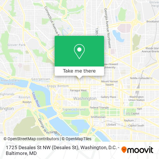 1725 Desales St NW map