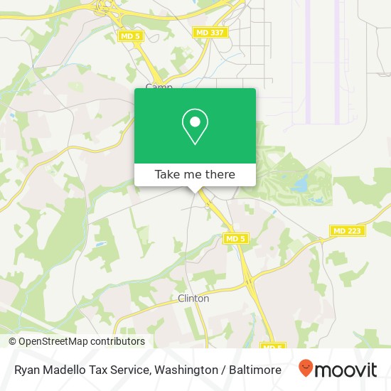 Ryan Madello Tax Service, 7700 Old Branch Ave map