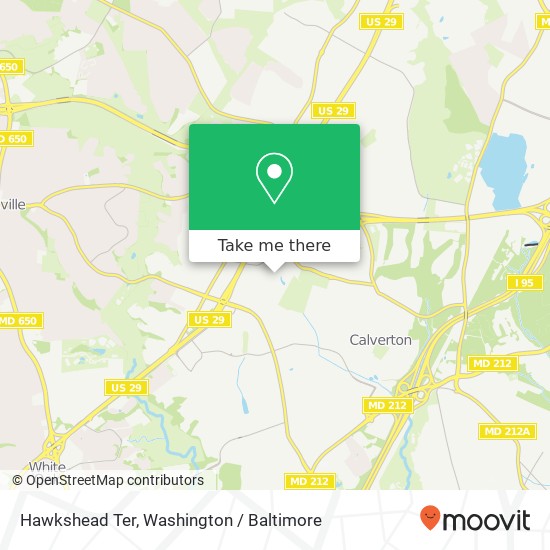 Mapa de Hawkshead Ter, Silver Spring, MD 20904