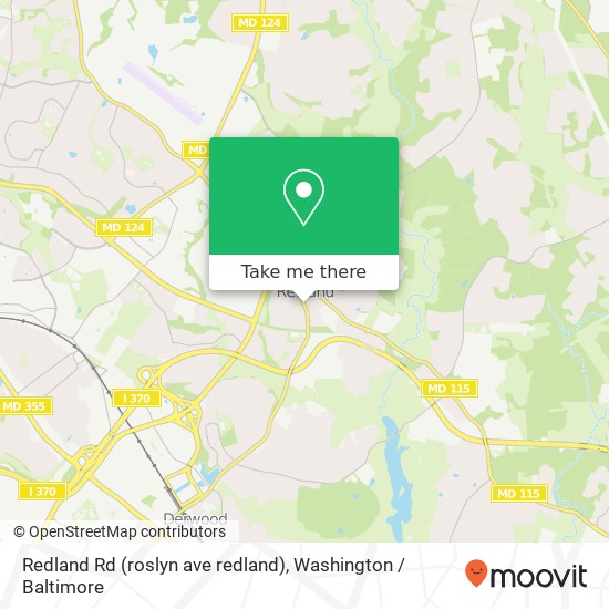 Redland Rd (roslyn ave redland), Derwood, MD 20855 map