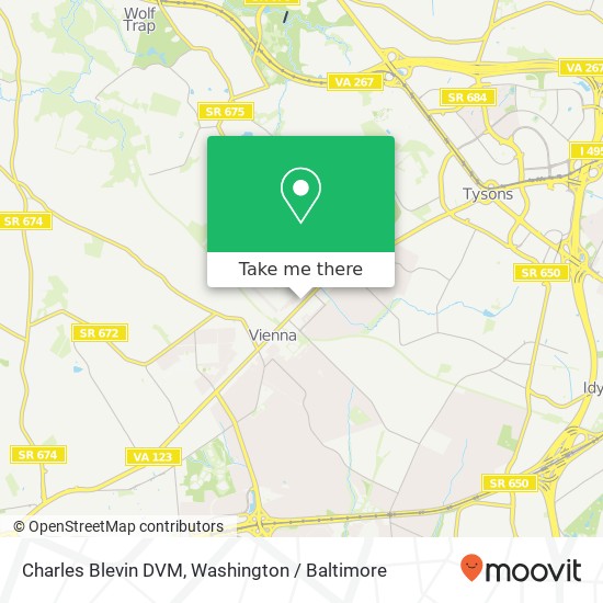Mapa de Charles Blevin DVM, 320 Maple Ave E