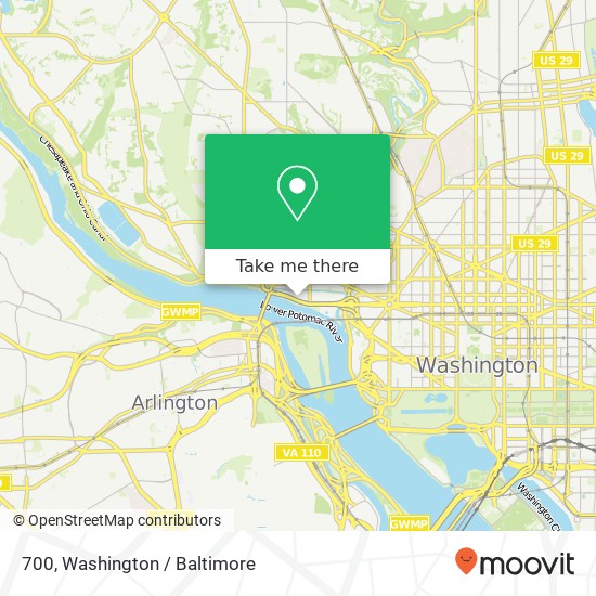 Mapa de 700, 3299 K St NW #700, Washington, DC 20007, USA