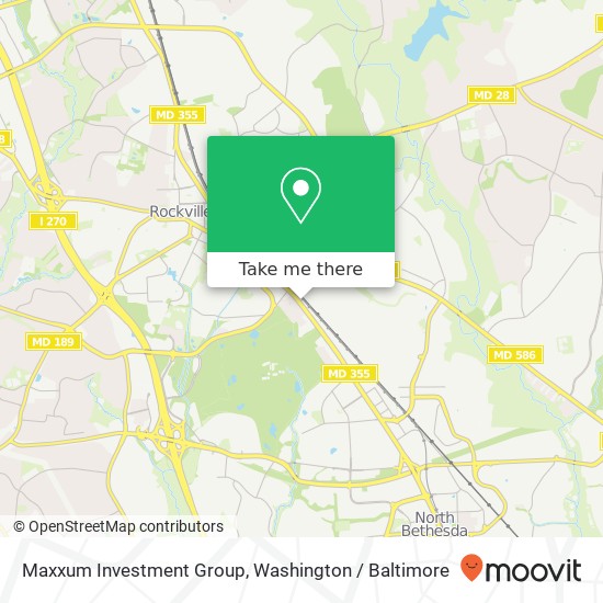 Mapa de Maxxum Investment Group, 1010 Rockville Pike