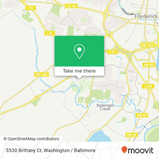 5530 Brittany Ct, Frederick, MD 21703 map