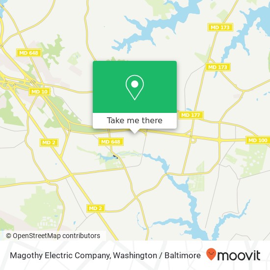 Mapa de Magothy Electric Company, 8232 Old Mill Rd