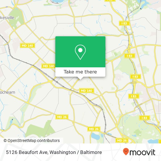 5126 Beaufort Ave, Baltimore, MD 21215 map