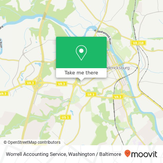 Mapa de Worrell Accounting Service, 1200 Rappahannock Ave