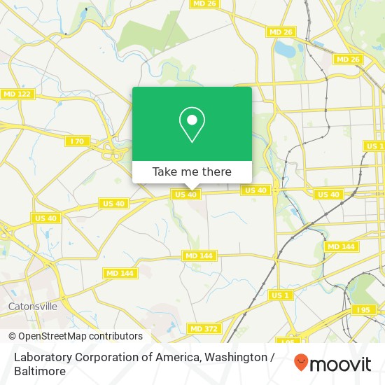 Laboratory Corporation of America, 4538 Edmondson Ave map