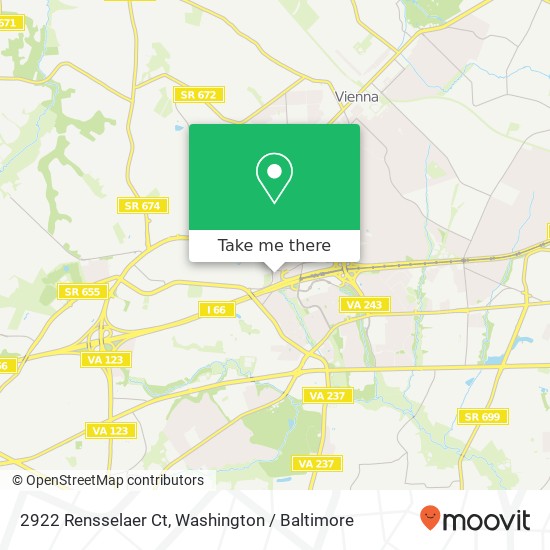 2922 Rensselaer Ct, Vienna, VA 22181 map