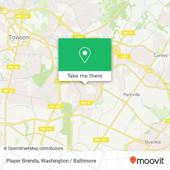 Player Brenda, 7701 Hillendale Rd map