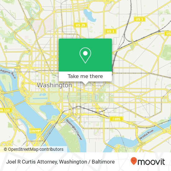 Mapa de Joel R Curtis Attorney, 503 D St NW