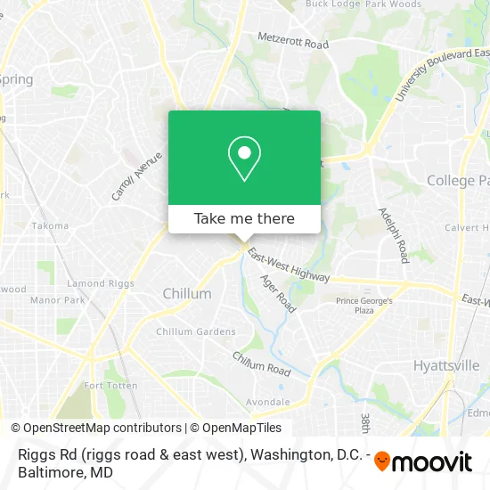 Mapa de Riggs Rd (riggs road & east west)