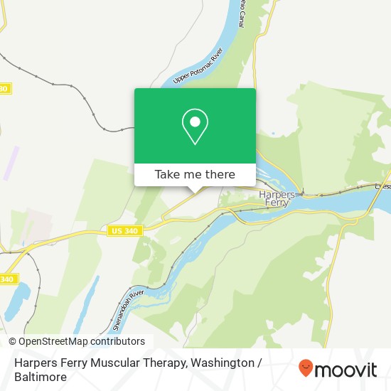 Mapa de Harpers Ferry Muscular Therapy, 1441 Washington St
