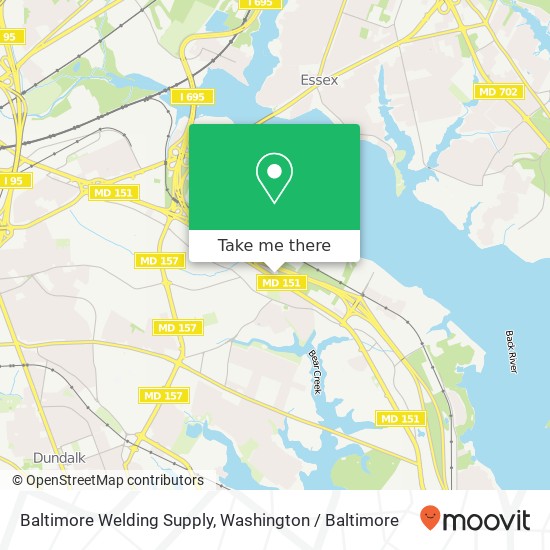 Baltimore Welding Supply, 2718 North Point Blvd map
