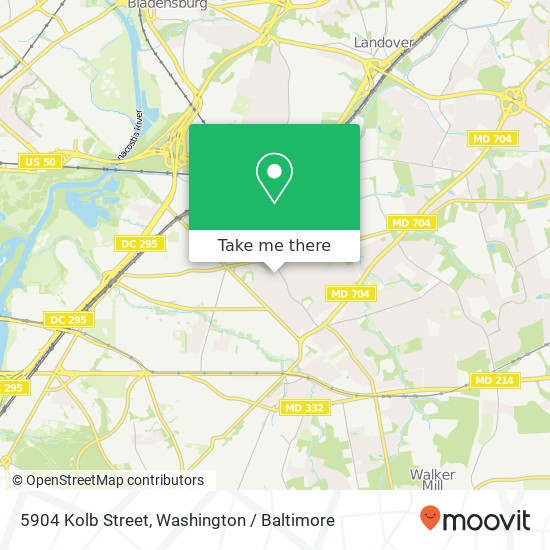 5904 Kolb Street, 5904 Kolb Street, Fairmount Hts, MD 20743, USA map