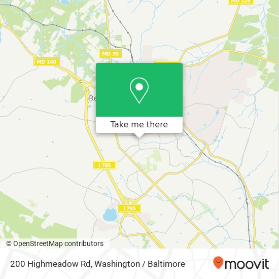 200 Highmeadow Rd, Reisterstown, MD 21136 map