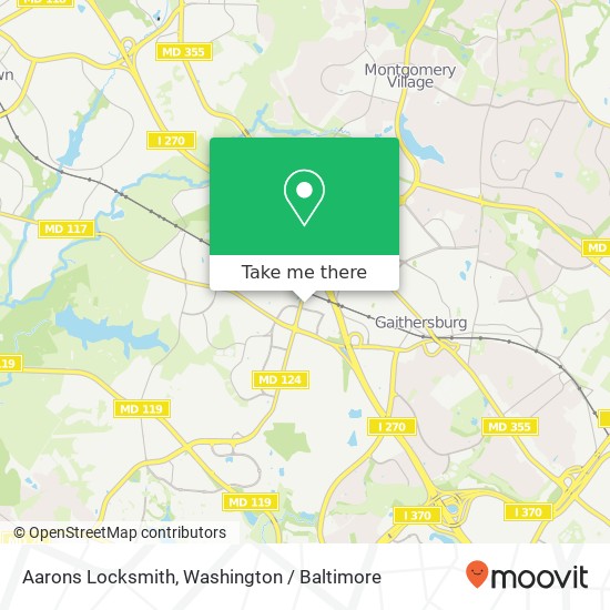 Aarons Locksmith, 501 Quince Orchard Rd map