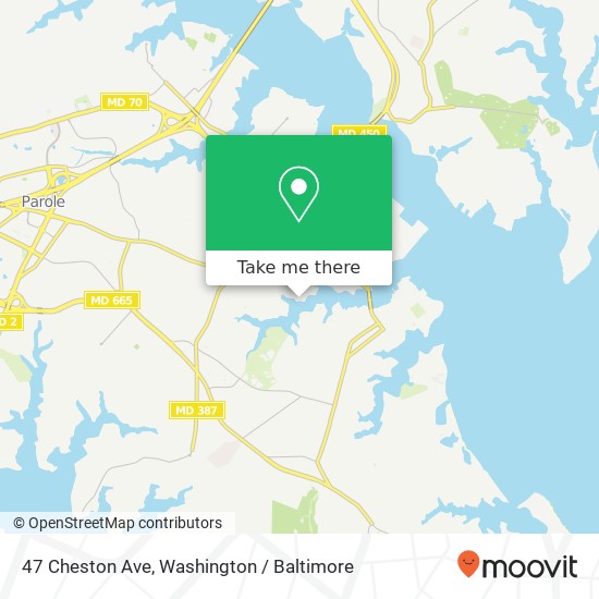 47 Cheston Ave, Annapolis, MD 21401 map