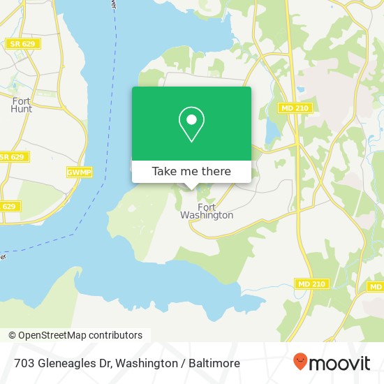 703 Gleneagles Dr, Fort Washington, MD 20744 map