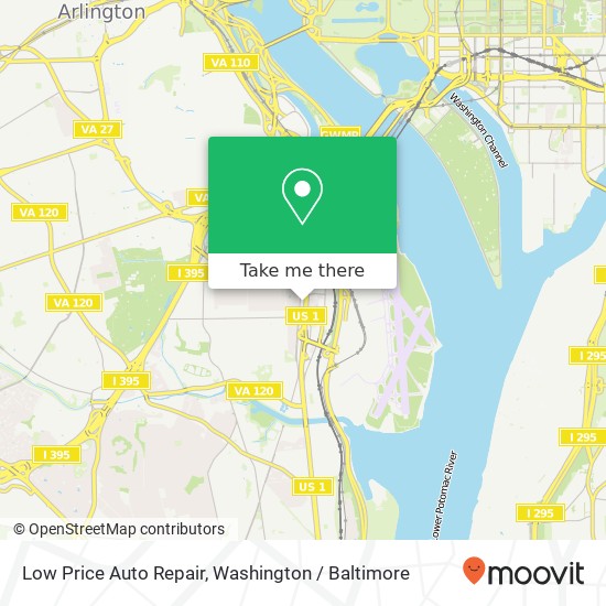 Low Price Auto Repair, 2020 Jefferson Davis Hwy map