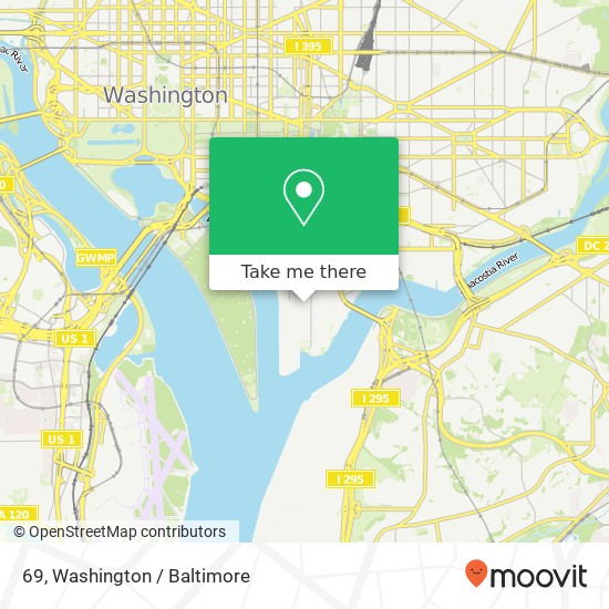 Mapa de 69, 69, 5th Ave, Washington, DC 20319, USA