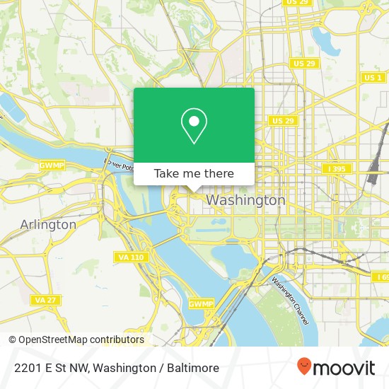 2201 E St NW, Washington, DC 20037 map