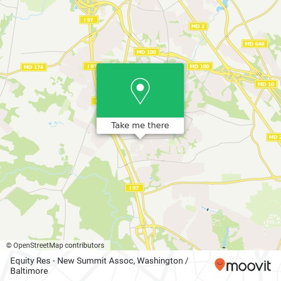 Mapa de Equity Res - New Summit Assoc, 602 Milldam Ct