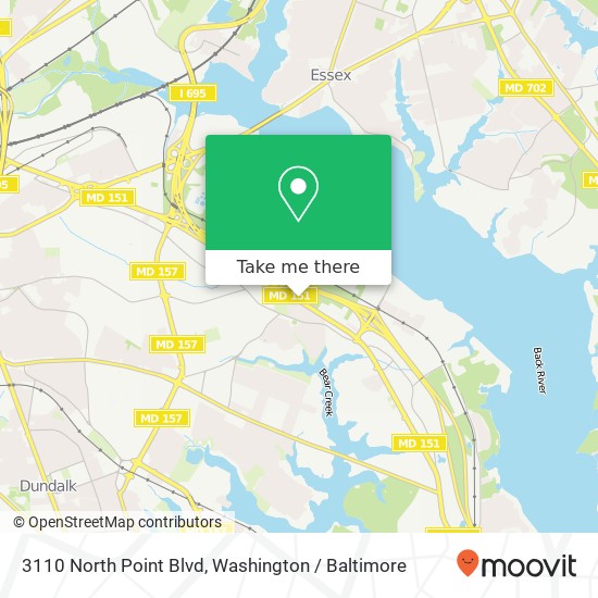 3110 North Point Blvd, Dundalk, MD 21222 map