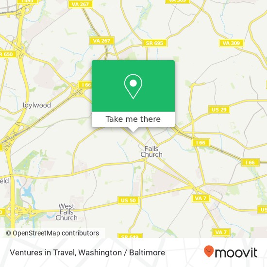 Ventures in Travel map