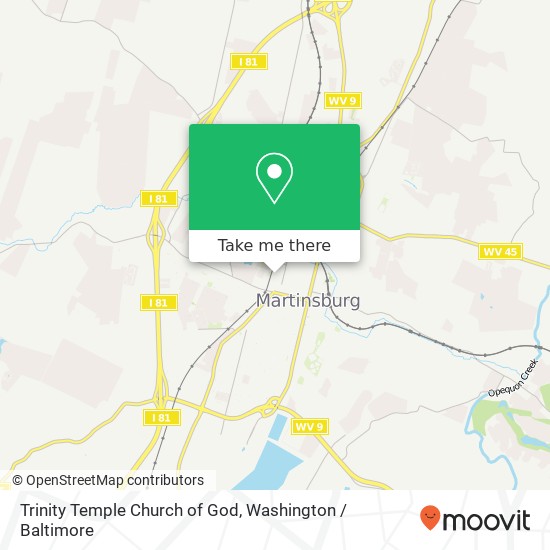 Mapa de Trinity Temple Church of God, 127 N Tuskegee Dr
