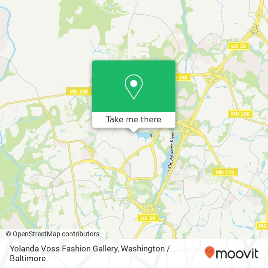Mapa de Yolanda Voss Fashion Gallery, 10462 Waterfowl Ter