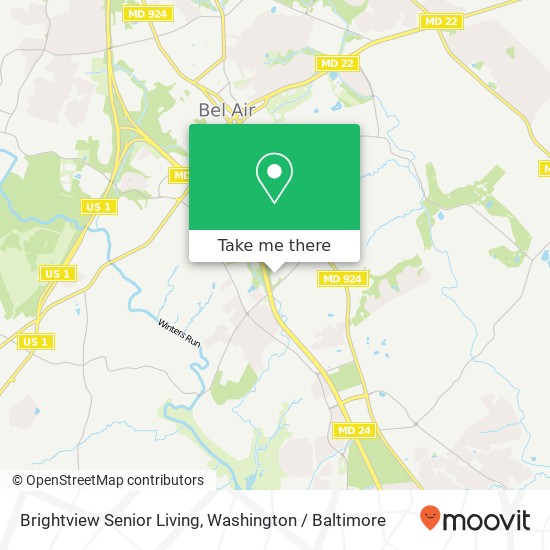 Mapa de Brightview Senior Living, 128 W Ring Factory Rd