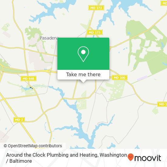 Mapa de Around the Clock Plumbing and Heating