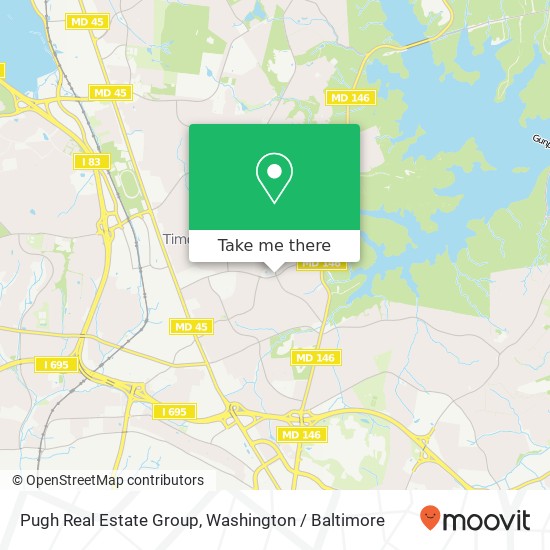 Pugh Real Estate Group, 1818 Pot Spring Rd map