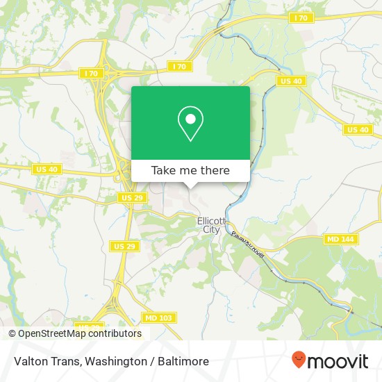 Mapa de Valton Trans, 3565 Ellicott Mills Dr
