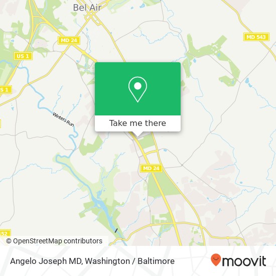 Mapa de Angelo Joseph MD, 208 Plumtree Rd