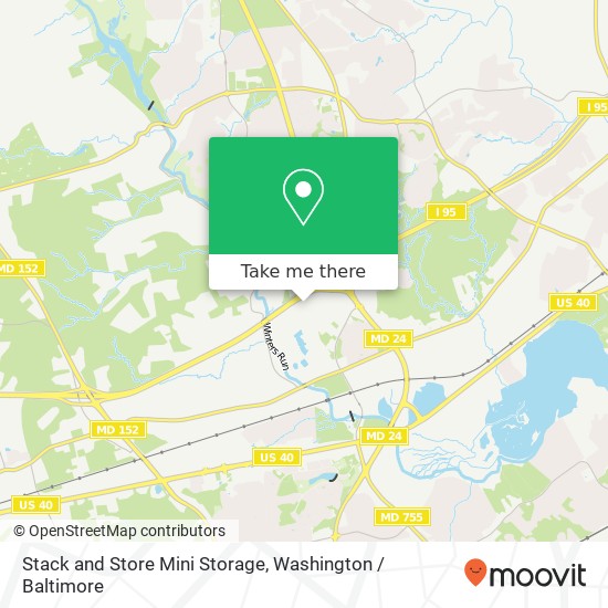 Mapa de Stack and Store Mini Storage, 2100 Emmorton Park Rd