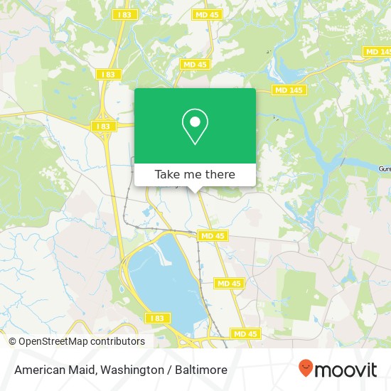 American Maid, 18 Cockeysville Rd map