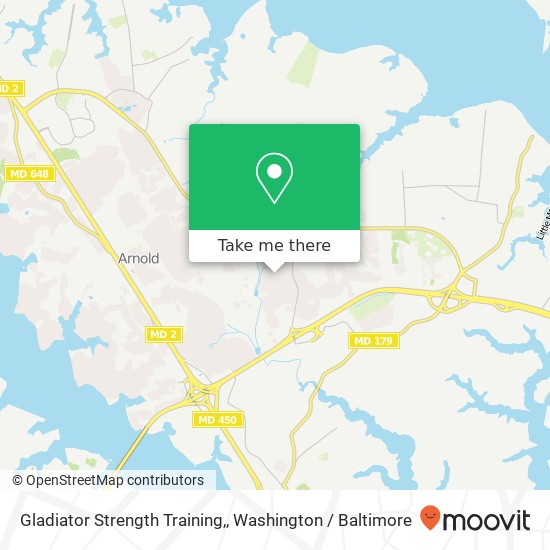 Mapa de Gladiator Strength Training,, 1102 Riverboat Ct