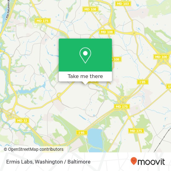 Mapa de Ermis Labs, 6700 Alexander Bell Dr