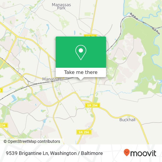 9539 Brigantine Ln, Manassas, VA 20110 map