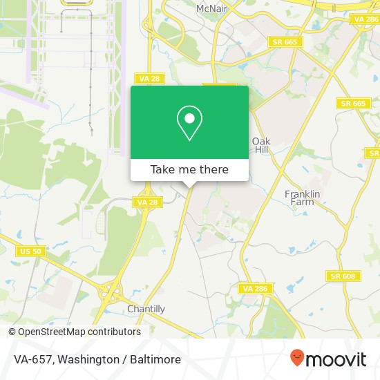 Mapa de VA-657, Herndon, VA 20171
