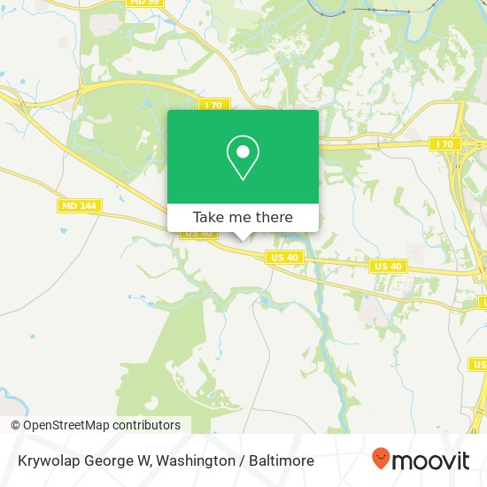 Krywolap George W, 10300 Baltimore National Pike map