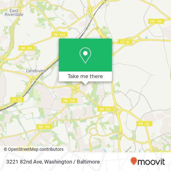 Mapa de 3221 82nd Ave, Hyattsville, MD 20785