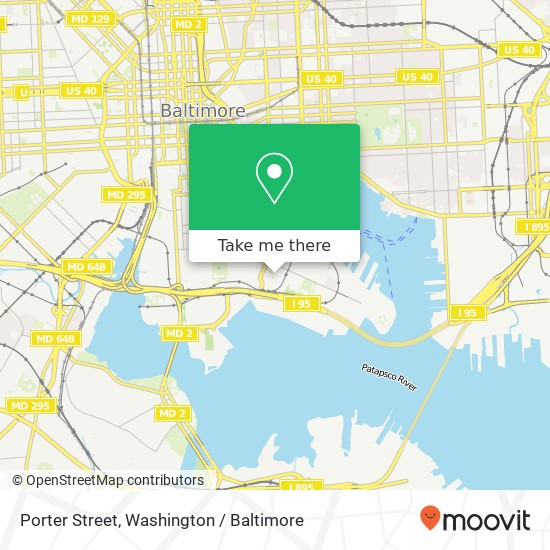 Porter Street, Porter St, Baltimore, MD 21230, USA map