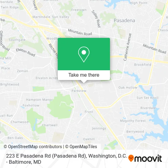 223 E Pasadena Rd map