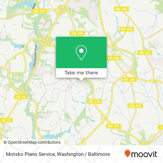 Mapa de Motsko Piano Service, 5907 Tamar Dr